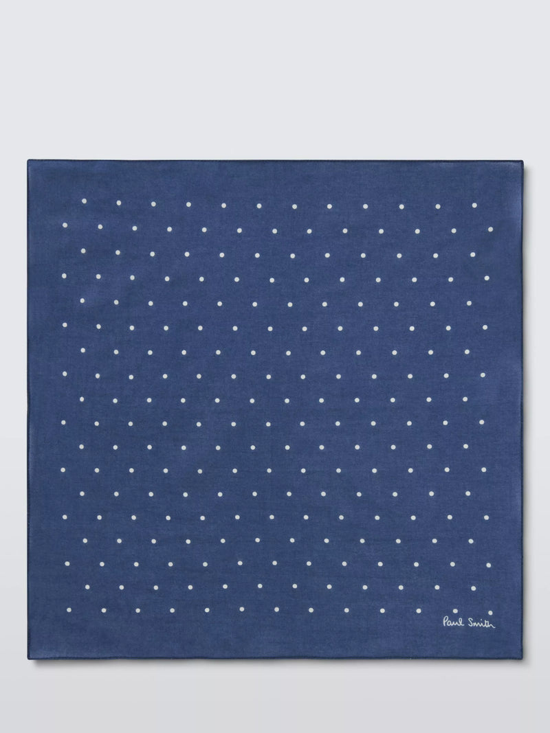 Paul Smith polka dot pocket square, imported from the UK