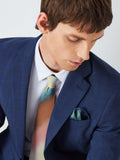 Paul Smith blue check silk pocket square - British product