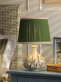 Joules Chatsworth small ceramic leaf table lamp natural cream, UK version