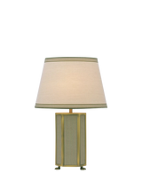 John Lewis Joules Helmingham Claw Foot Striped Table Lamp Light Green- Buy online at McGrocer