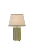 Joules Helmingham striped table lamp light green, imported from the UK