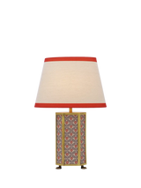 John Lewis Joules Helmingham Claw Foot Floral Table Lamp, Bright Red- Buy online at McGrocer