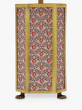 Joules Helmingham claw foot floral table lamp bright red - British product