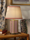 Joules Helmingham claw foot table lamp bright red, imported from the UK