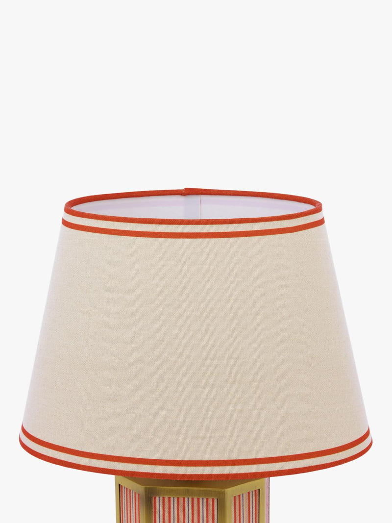 Joules Helmingham claw foot table lamp bright red, imported from the UK