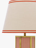 Joules Helmingham claw foot table lamp bright red, imported from the UK