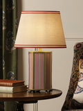 Joules Helmingham claw foot table lamp bright red, imported from the UK