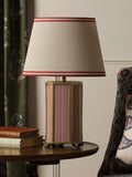 Joules Helmingham claw foot table lamp bright red, imported from the UK