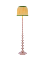 John Lewis Joules Harewood Pleated Shade Bobbin Floor Lamp, Light Pink- Buy online at McGrocer