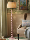 Joules Harewood floor lamp light pink pleated shade - British product