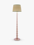 Joules Harewood floor lamp light pink pleated shade - British product