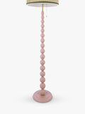 Joules Harewood floor lamp light pink pleated shade - British product