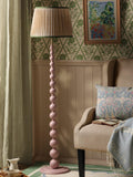 Joules Harewood floor lamp light pink pleated shade - British product