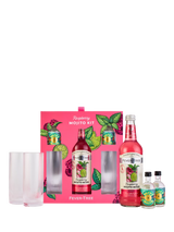 John Lewis Raspberry Mojito Cocktail Set with White Rum Miniatures and Glasses 500ml- Buy online at McGrocer