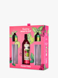 Fever-Tree raspberry mojito cocktail set with white rum miniatures and glasses - British product