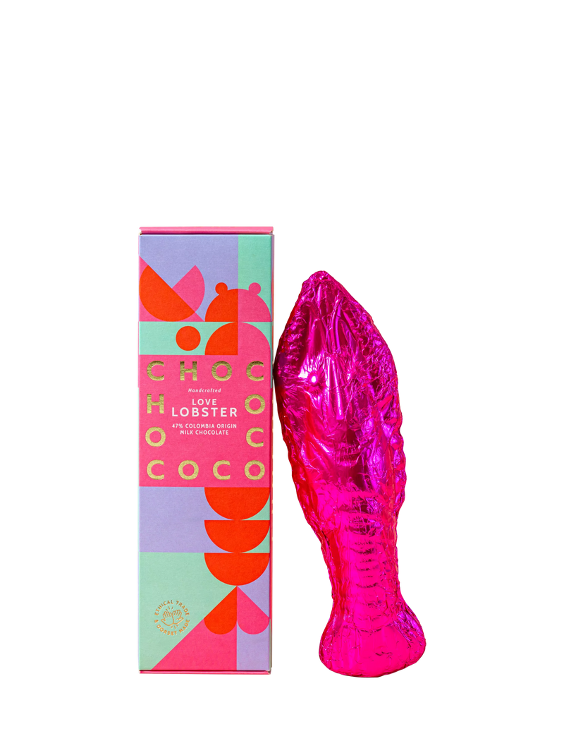 Chococo milk chocolate Love Lobster 125g, UK version