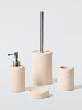 John Lewis stone effect toilet brush natural finish, UK version