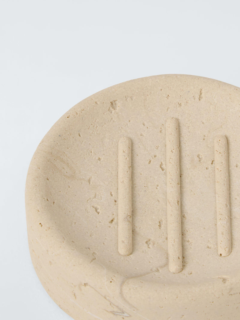 John Lewis stone effect soap dish natural resin (British brand)