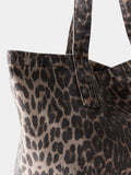 Mint Velvet leopard print denim tote bag - British product