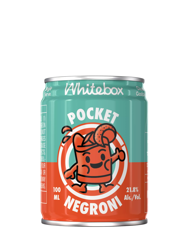 Whitebox Cocktails Pocket Negroni cocktail 10cl, imported from the UK