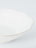 John Lewis Fleur gold rim fine china pasta bowl 22.6cm (British brand)