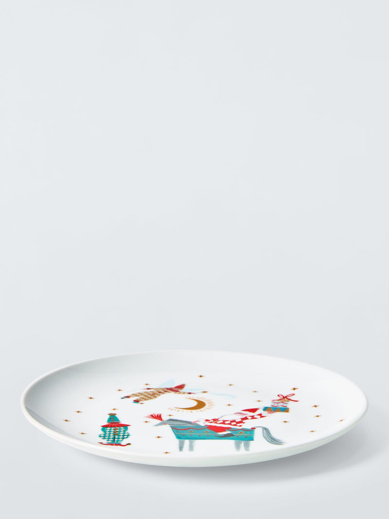 John Lewis Kids' Christmas Jester Elf Porcelain Plate, 20.3cm