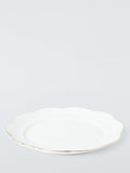 John Lewis fine china dinner plate gold rim 26.7cm, imported from the UK
