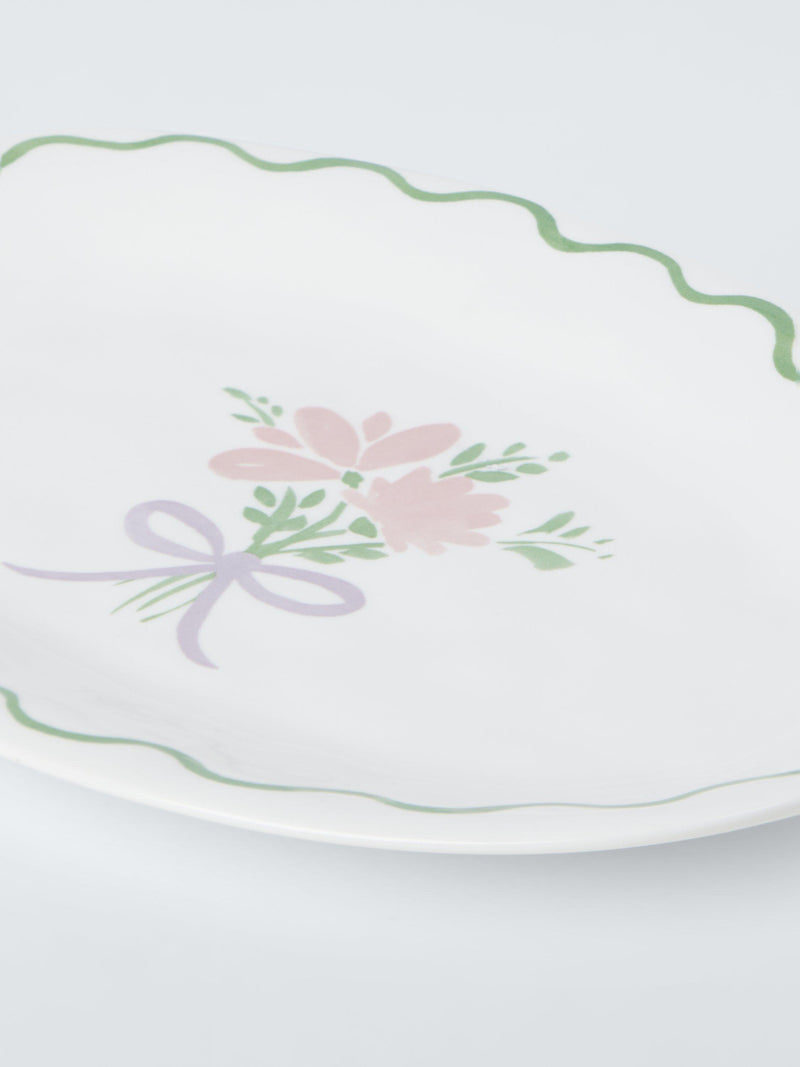 John Lewis Christmas foliage serving platter 31cm - British product