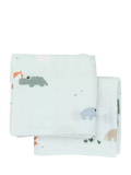 Done by Deer muslins playground blue pack of 2 (British brand)