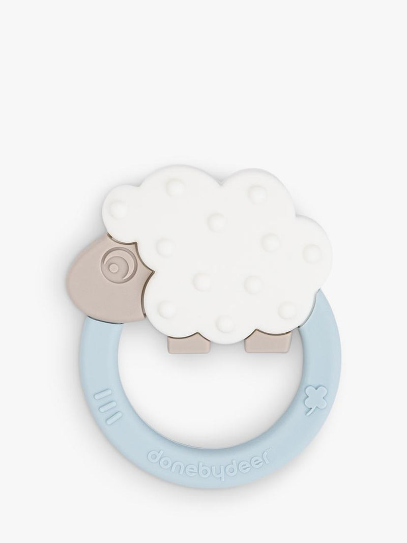 Sheep-Shaped Silicone Teether with Cooling Ring