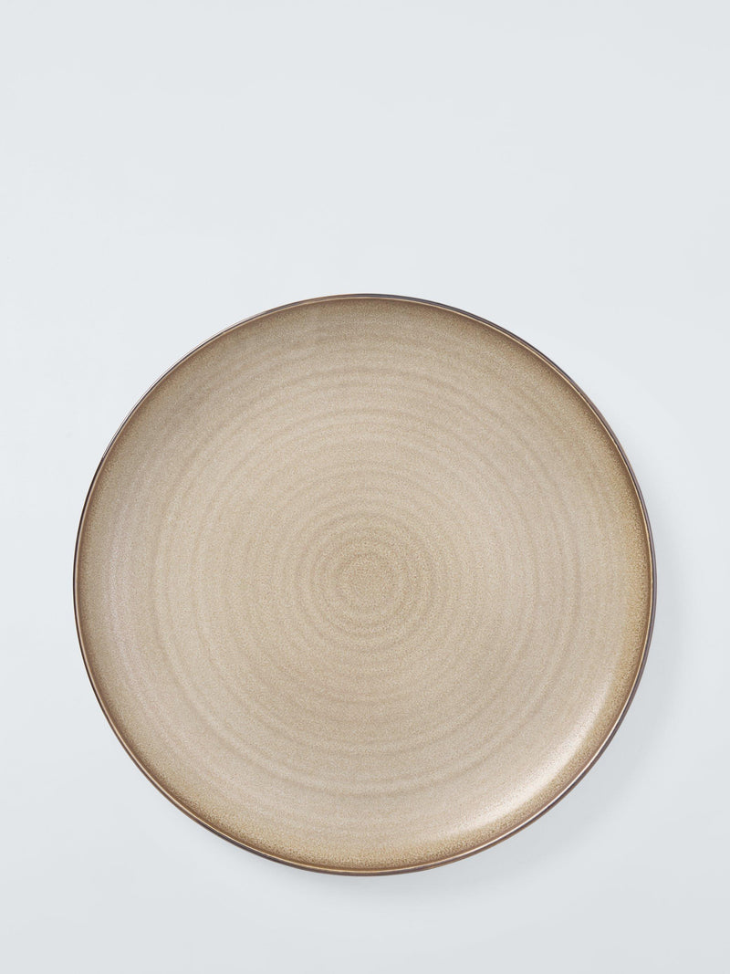John Lewis stoneware coupe dinner plate in Sand, 27cm, UK version