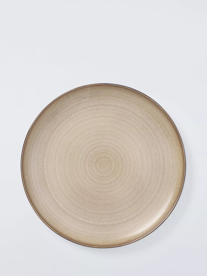 John Lewis stoneware coupe dinner plate in Sand, 27cm, UK version