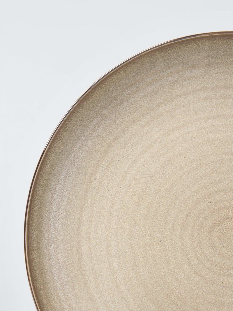John Lewis stoneware coupe dinner plate in Sand, 27cm, UK version
