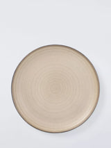 John Lewis John Lewis Farmhouse Stoneware Coupe Side Plate, Sand, 21.5cm- Buy online at McGrocer
