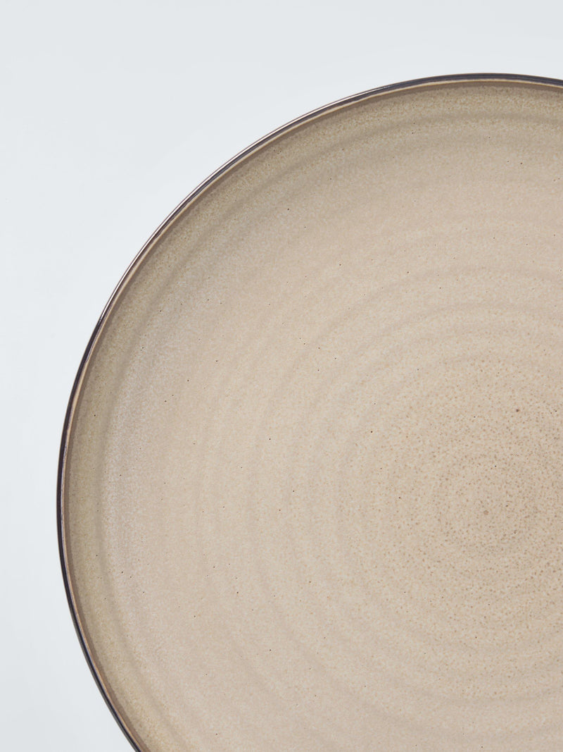 John Lewis stoneware coupe side plate, sand, 21.5cm, UK version