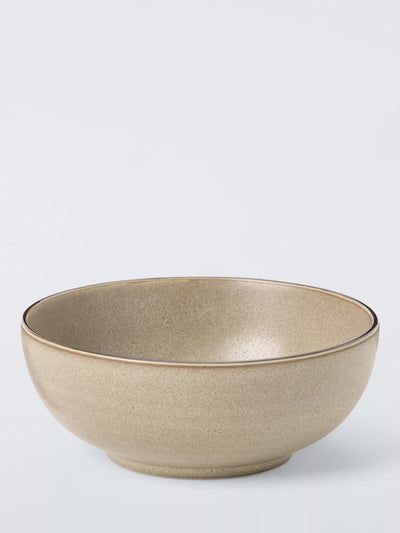 John Lewis John Lewis Farmhouse Stoneware Cereal Bowl Sand 16cm- Buy online at McGrocer