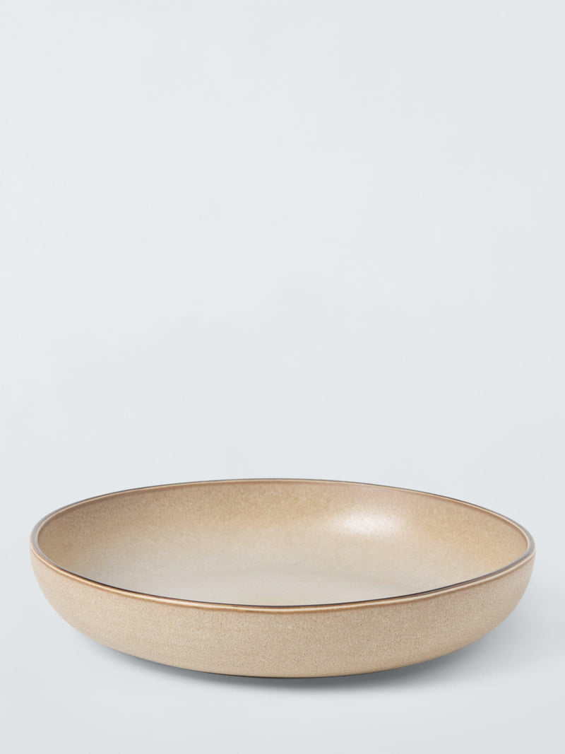 John Lewis farmhouse stoneware pasta bowl in sand 21cm, UK version