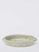 John Lewis John Lewis Farmhouse Speckle Glaze Stoneware Serve Dish with Handles Green 1.8L- Buy online at McGrocer