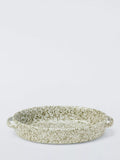 John Lewis green speckle glaze stoneware serving dish 1.8L - British product