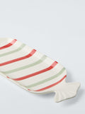 John Lewis striped stoneware sweet dish 35cm - British product
