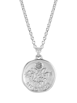 John Lewis Dower & Hall Men's Lucky Sixpence Talisman Silver Necklace- Buy online at McGrocer