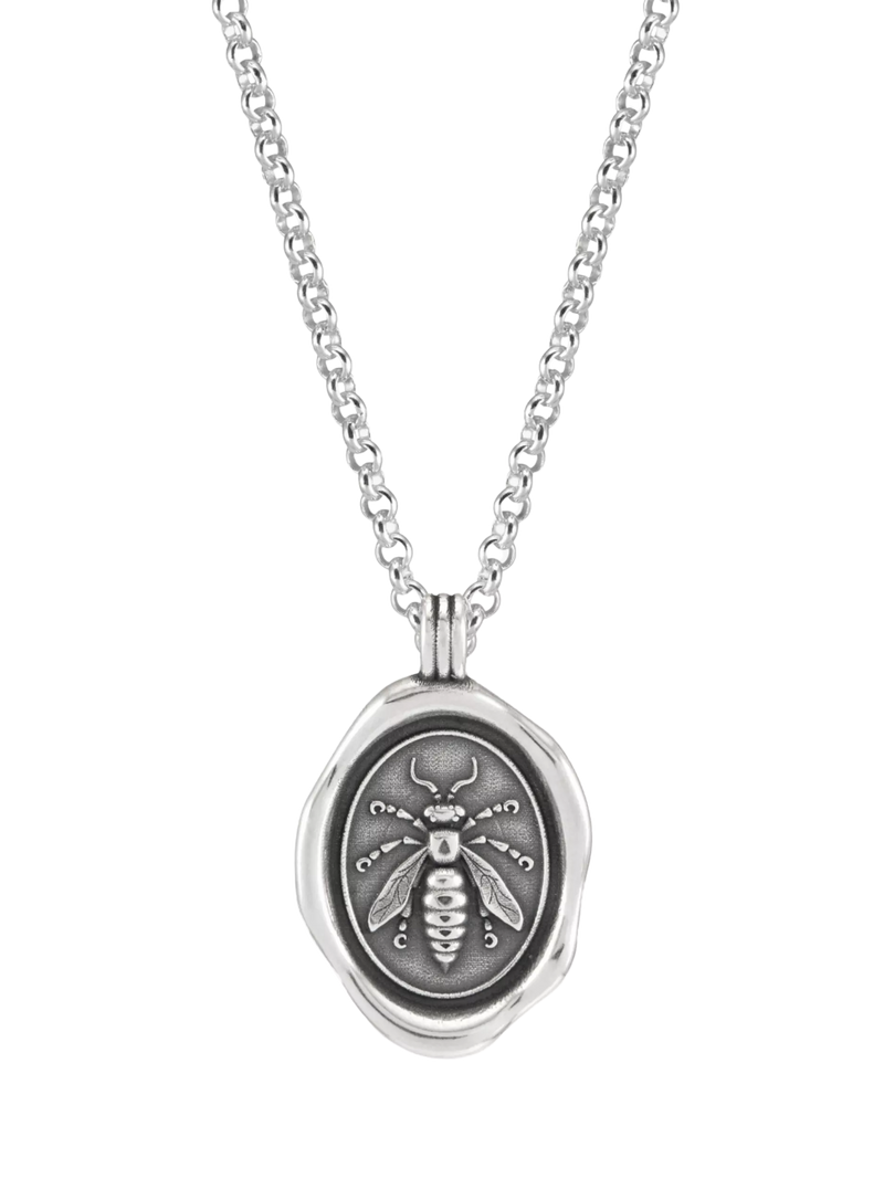 Dower & Hall silver wasp talisman necklace - British product