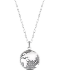 Dower & Hall One World talisman necklace 28cm, imported from the UK