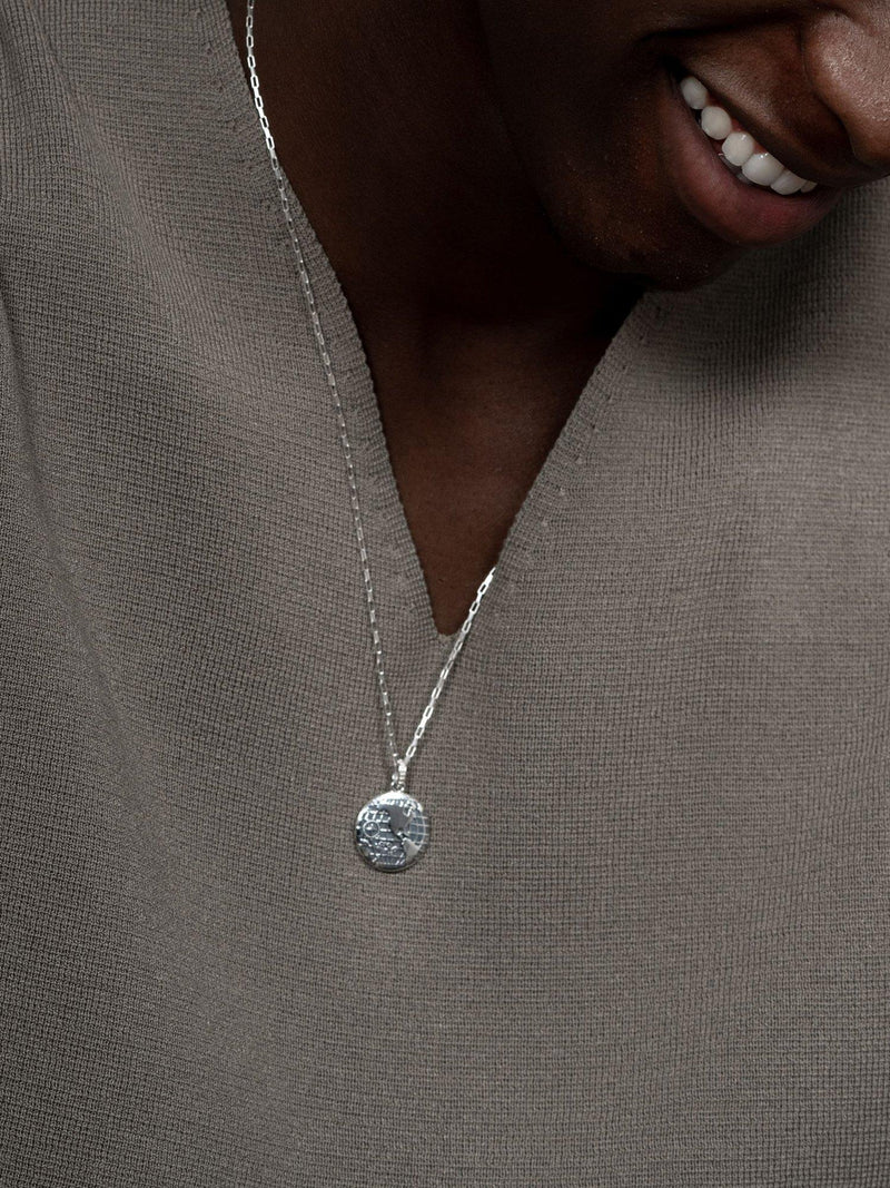 Dower & Hall One World talisman necklace 28cm, imported from the UK
