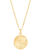 John Lewis Dower & Hall One World Talisman Necklace Gold- Buy online at McGrocer