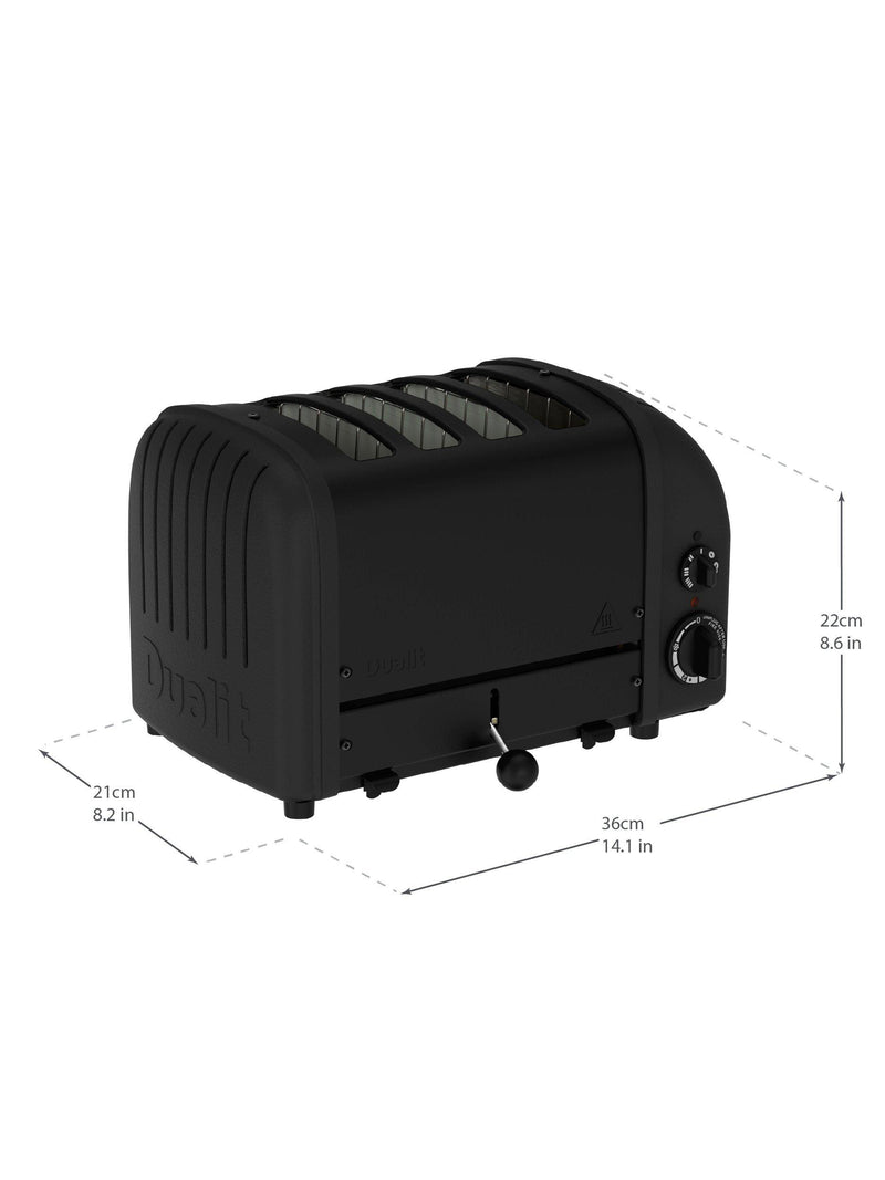 Dualit NewGen Stealth Black 4 slice toaster, UK version