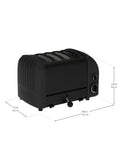 Dualit NewGen Stealth Black 4 slice toaster, UK version