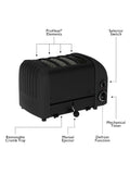 Dualit NewGen Stealth Black 4 slice toaster, UK version