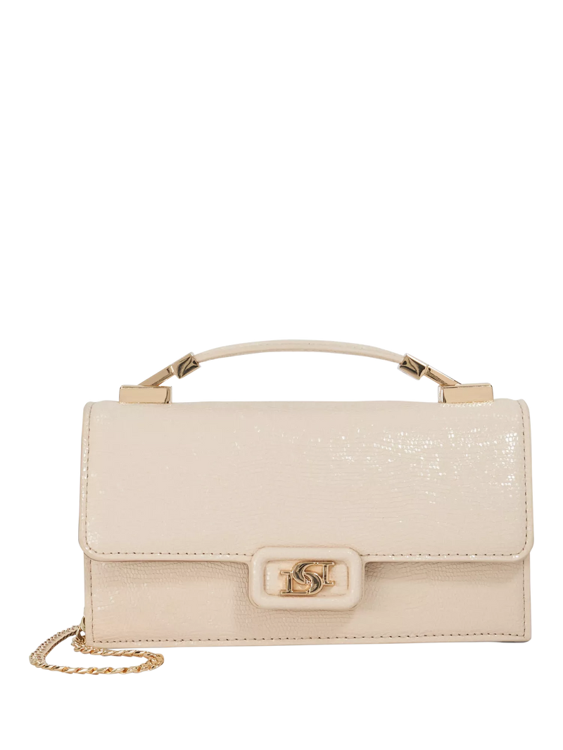 Dune London reptile effect crossbody bag with gold hardware - British product