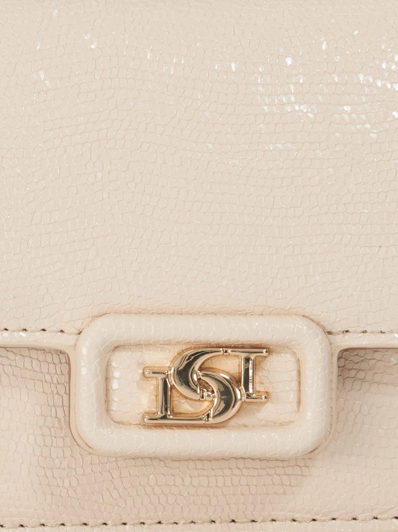 Dune London reptile effect crossbody bag with gold hardware - British product